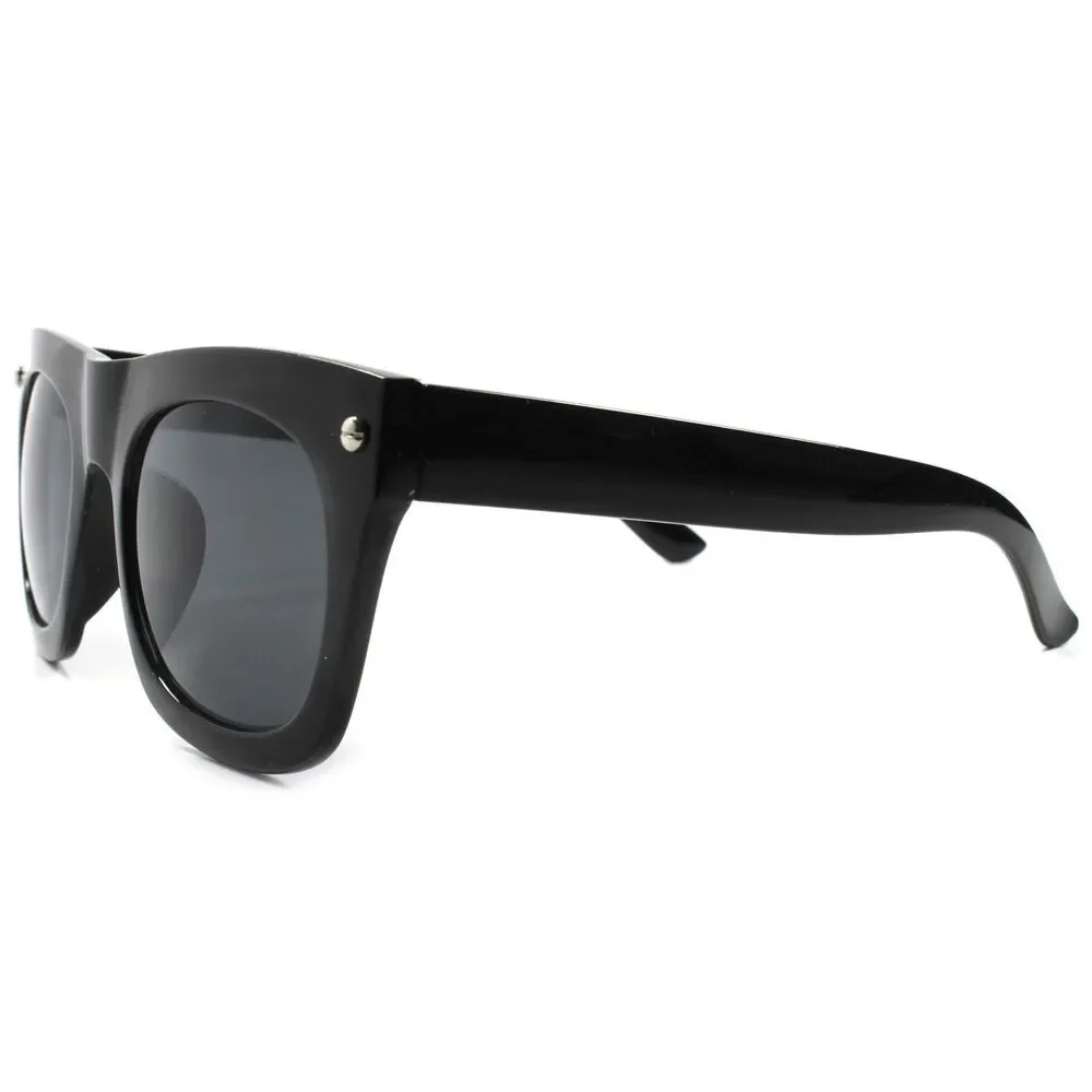 Vintage Retro Fashion Hip Hop Mens Womens Black Oversized Square Sunglasses